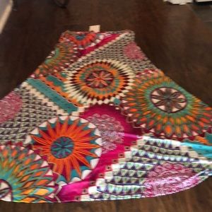 Bright color skirt